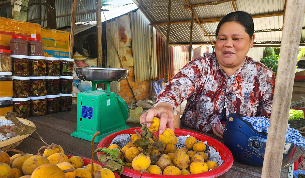 Về An Giang thưởng thức trái gùi