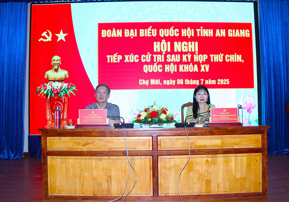Đại biểu Quốc hội tiếp xúc cử tri tỉnh An Giang