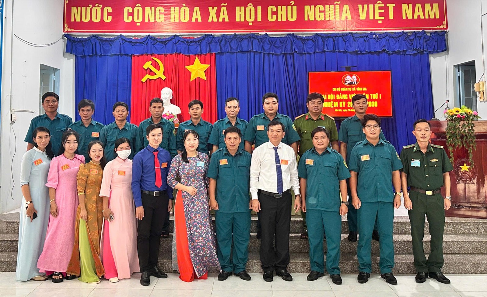 Đại hội đảng viên Chi bộ Quân sự xã Vĩnh Gia nhiệm kỳ 2025 - 2030