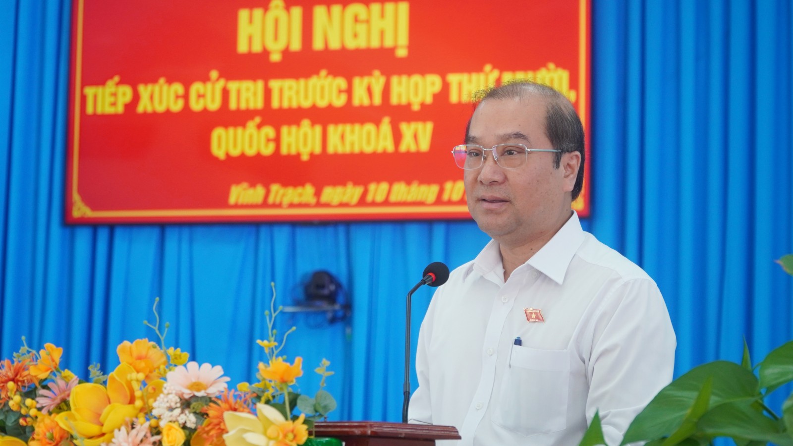 Đại biểu Quốc hội tỉnh An Giang tiếp xúc cử tri tại xã Vĩnh Trạch