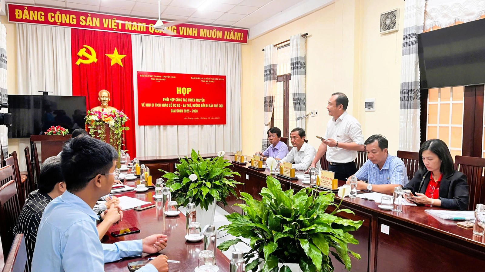 Báo và Phát thanh - Truyền hình An Giang đẩy mạnh tuyên truyền về di tích Óc Eo
