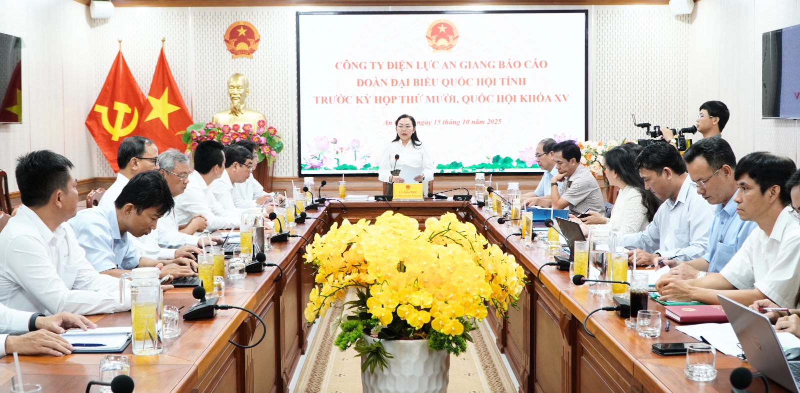 Đoàn Đại biểu Quốc hội tỉnh làm việc với Công ty Điện lực An Giang