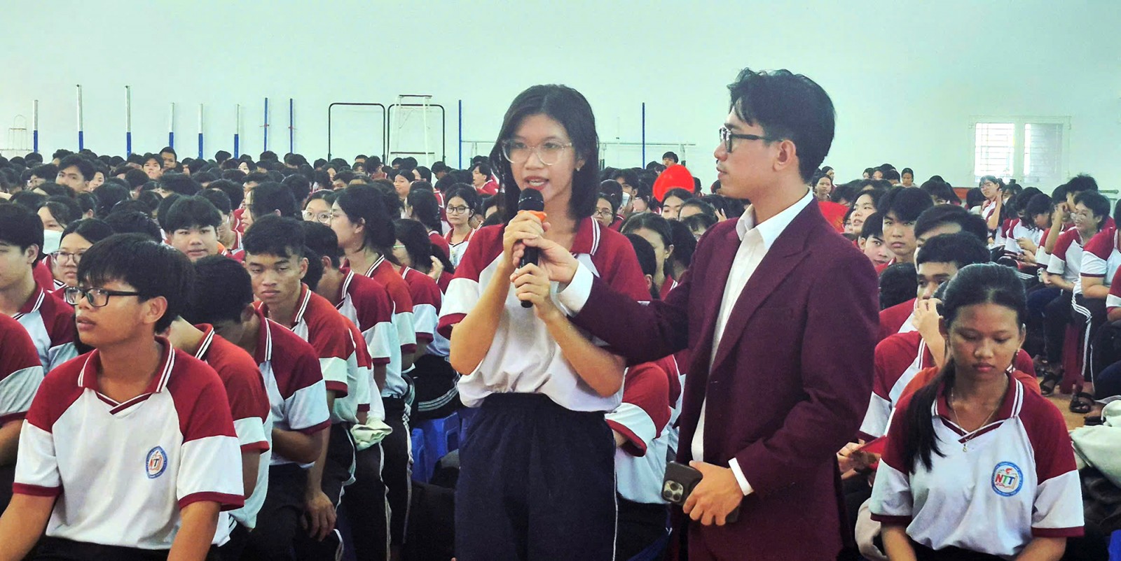 Trên 1.100 học sinh xã Tri Tôn tham gia chương trình hướng nghiệp
