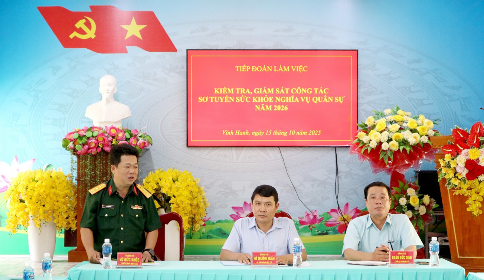 Xã Vĩnh Hanh tổ chức sơ tuyển sức khỏe nghĩa vụ quân sự năm 2026