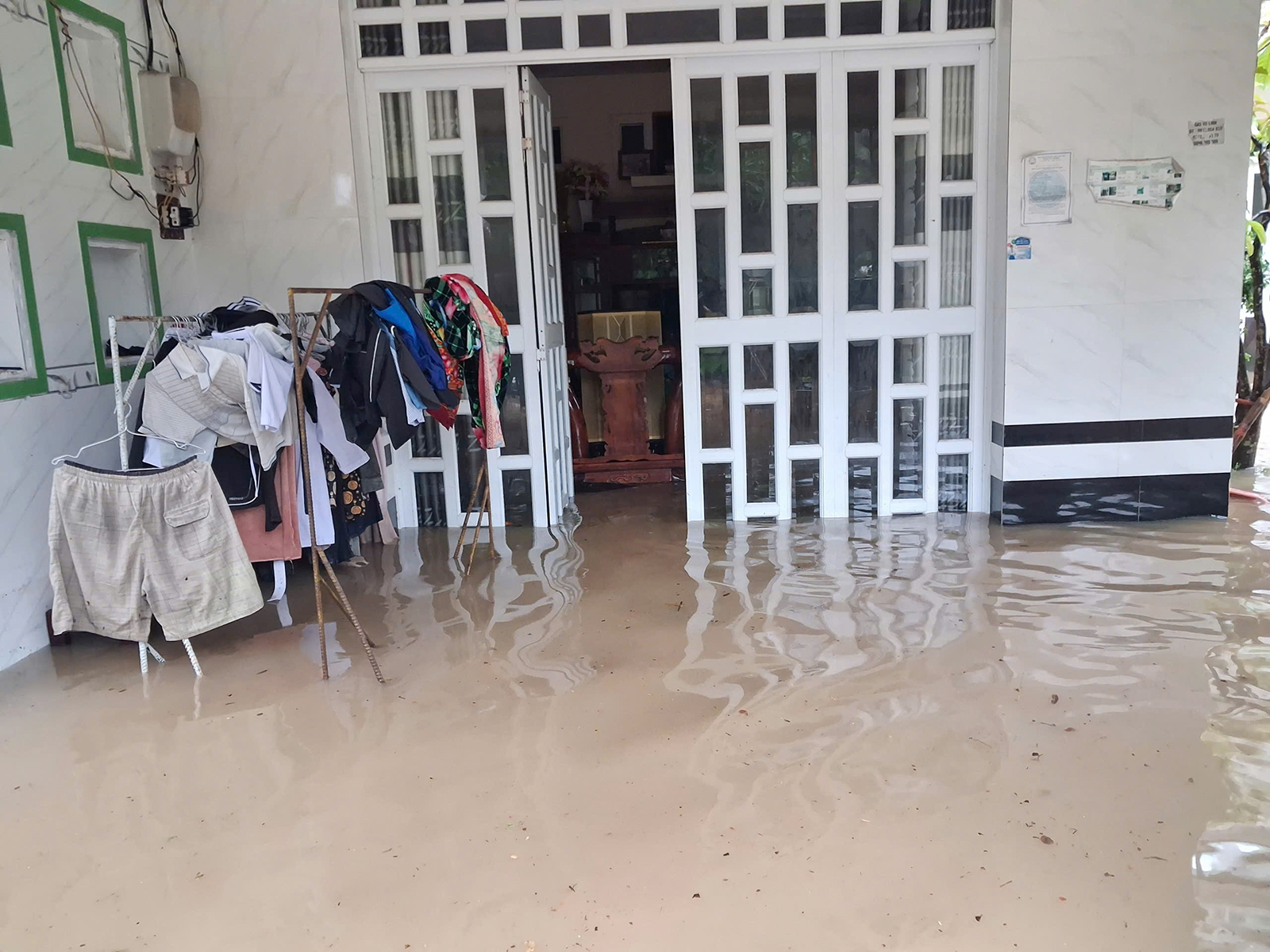 Đặc khu Thổ Châu: Mưa lớn kéo dài, ấp Bãi Ngự ngập sâu
