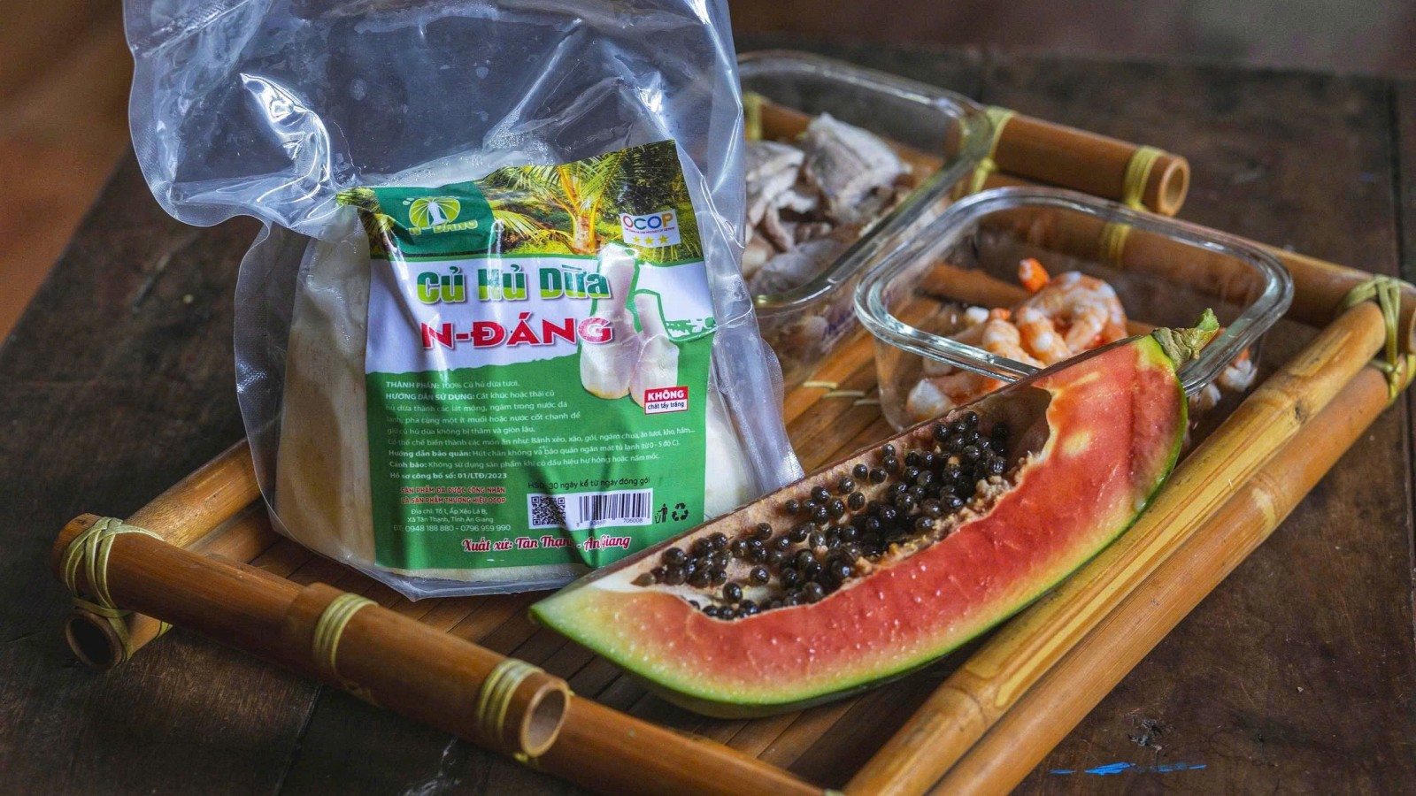 Củ hủ dừa - món ngon dân dã vươn tầm đặc sản