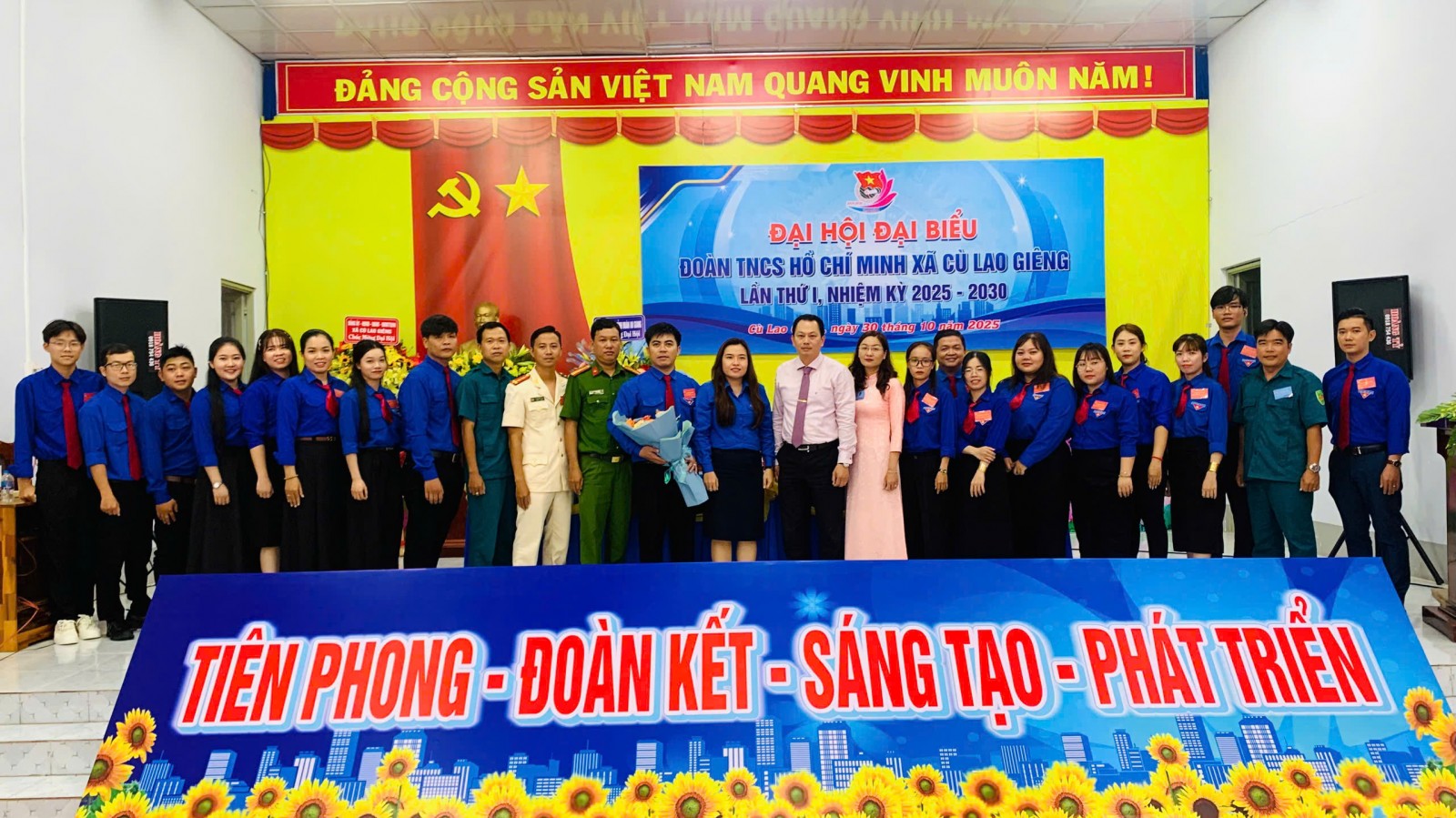 Đồng chí Nguyễn Thế Vinh giữ chức Bí thư Đoàn xã Cù Lao Giêng
