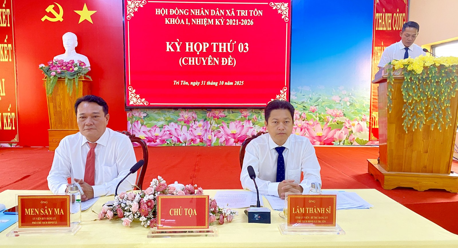 HĐND xã Tri Tôn tổ chức Kỳ họp thứ 3