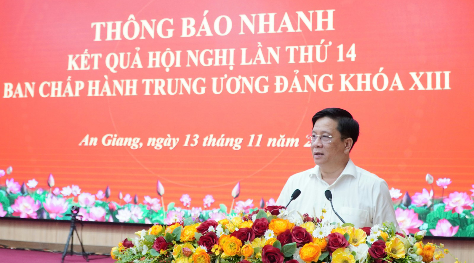 An Giang thông báo nhanh kết quả Hội nghị lần thứ 14 Ban Chấp hành Trung ương Đảng khóa XIII