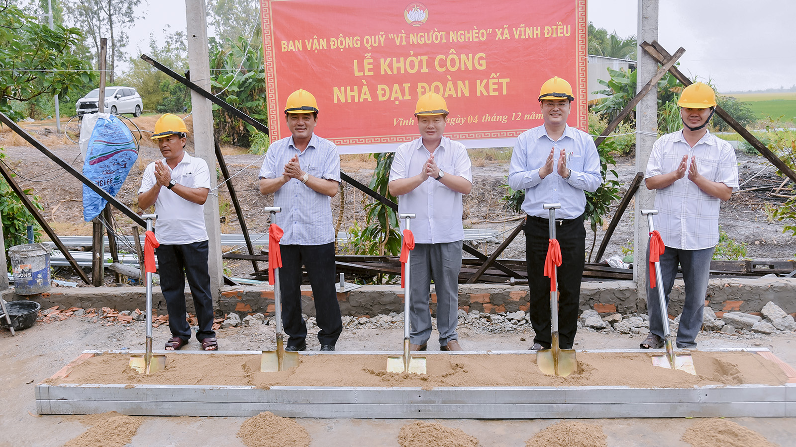 Xã Vĩnh Điều khởi công xây dựng 11 căn nhà Đại đoàn kết