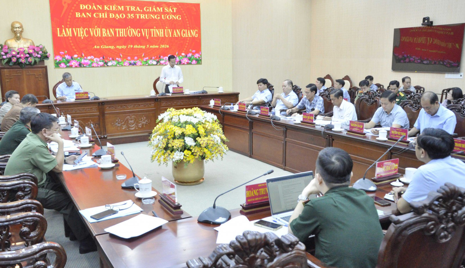 Đoàn kiểm tra Ban Chỉ đạo 35 Trung ương làm việc tại An Giang