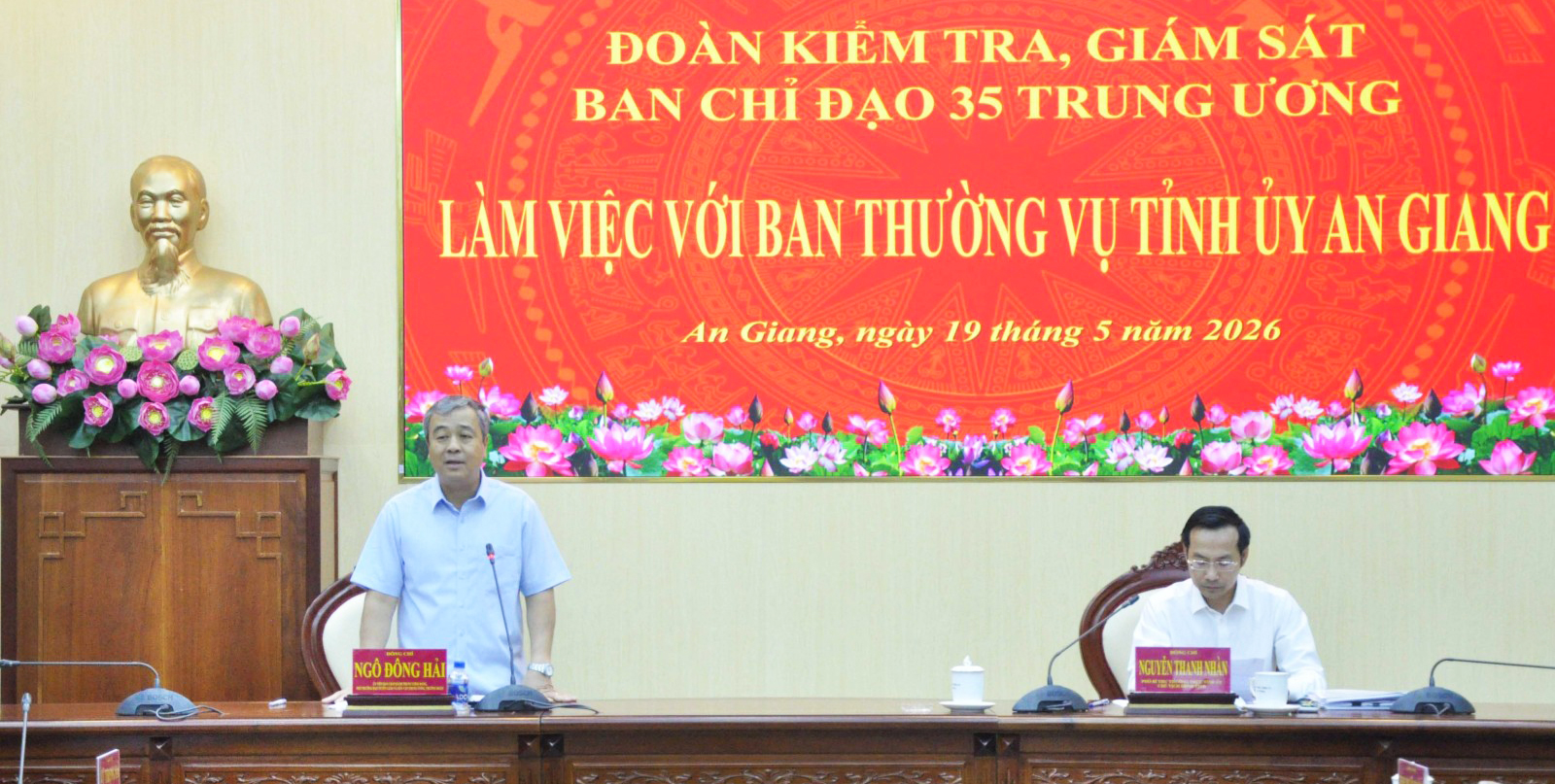 Đoàn kiểm tra Ban Chỉ đạo 35 Trung ương làm việc tại An Giang