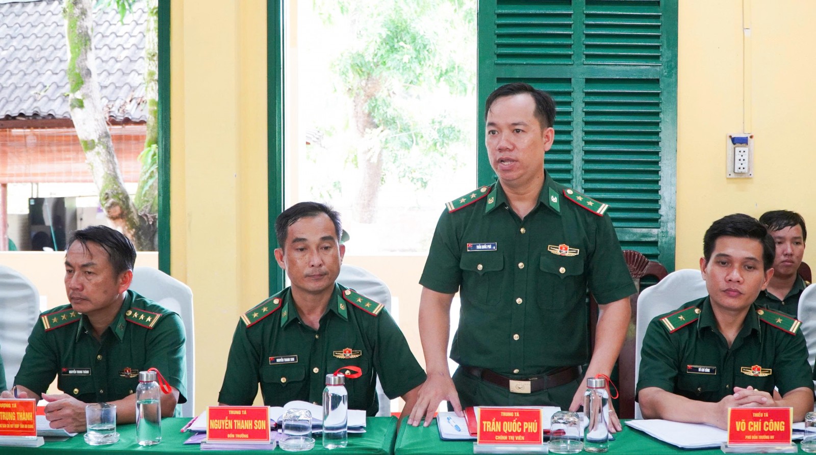 Tư lệnh Bộ đội Biên phòng thăm, kiểm tra tại Đồn Biên phòng Gành Dầu