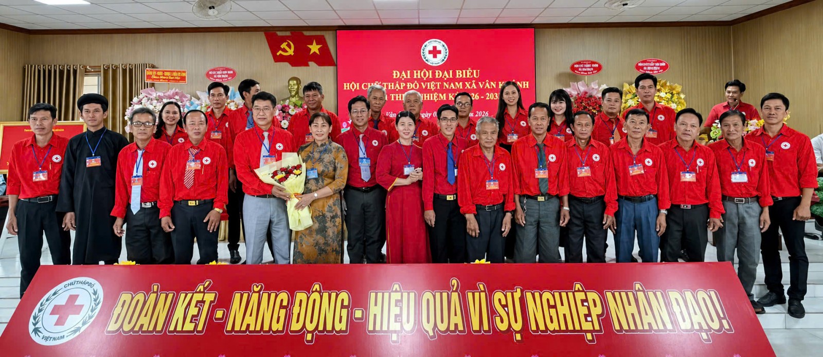 Ông Nguyễn Trọng Hưng làm Chủ tịch Hội Chữ thập đỏ xã Vân Khánh nhiệm kỳ 2026 - 2031