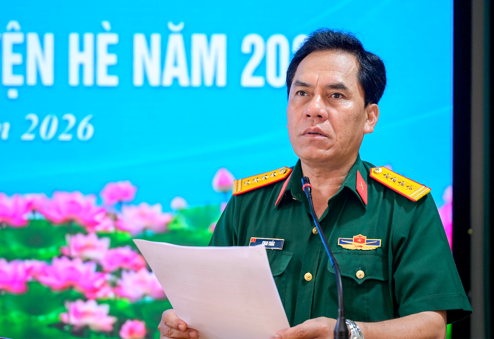 Bộ Chỉ huy Quân sự tỉnh An Giang phát động Chiến dịch "Thanh niên tình nguyện hè" năm 2026