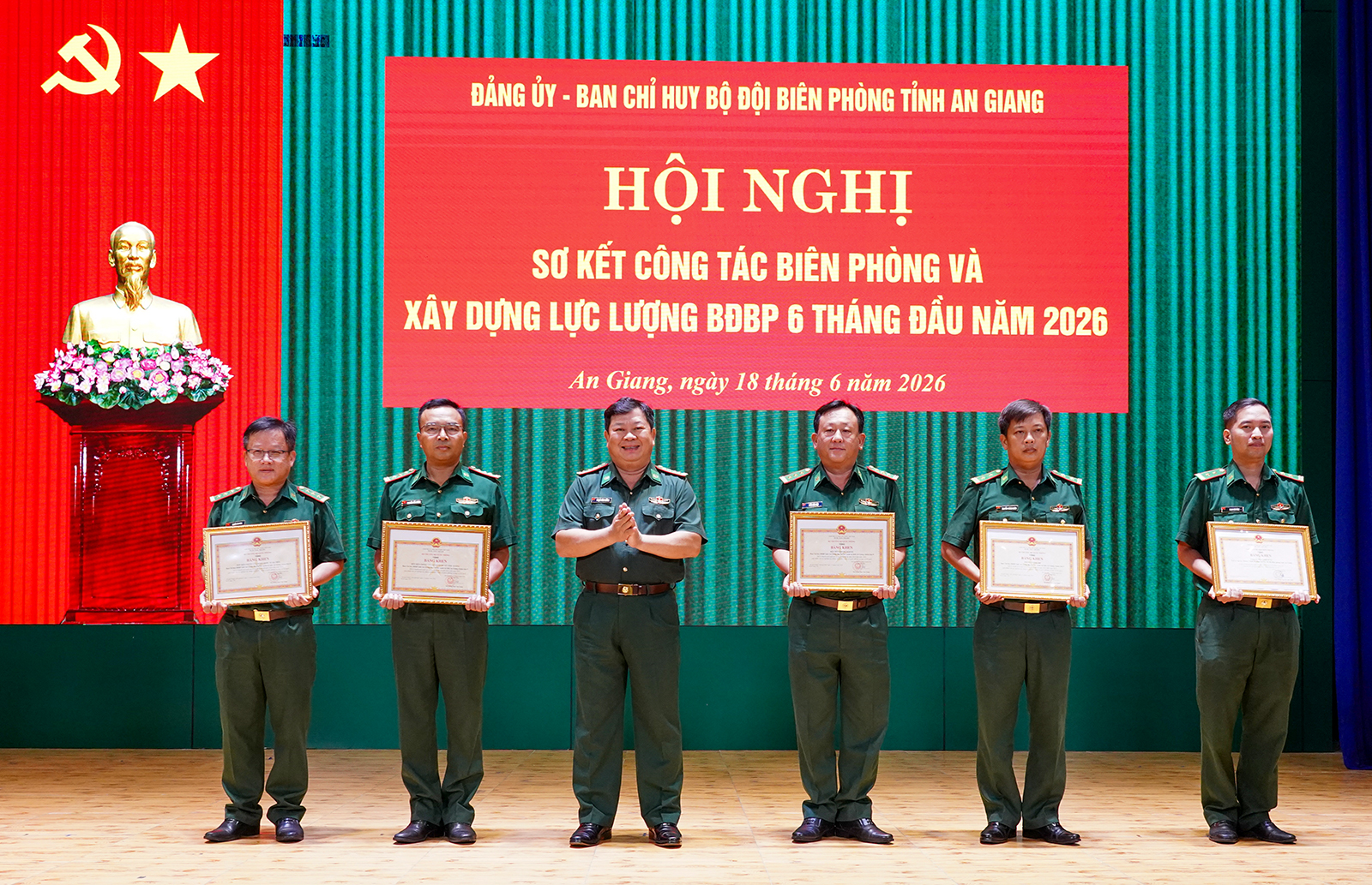 Ban Chỉ huy Bộ đội Biên phòng tỉnh An Giang sơ kết công tác biên phòng 6 tháng đầu năm