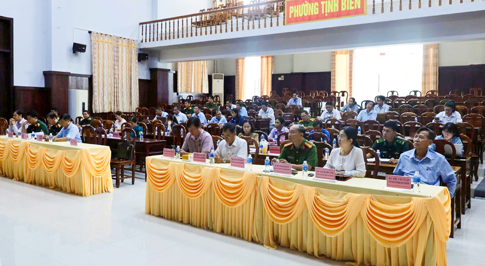 Tập huấn khung tập diễn tập phường Tịnh Biên trong khu vực phòng thủ năm 2026