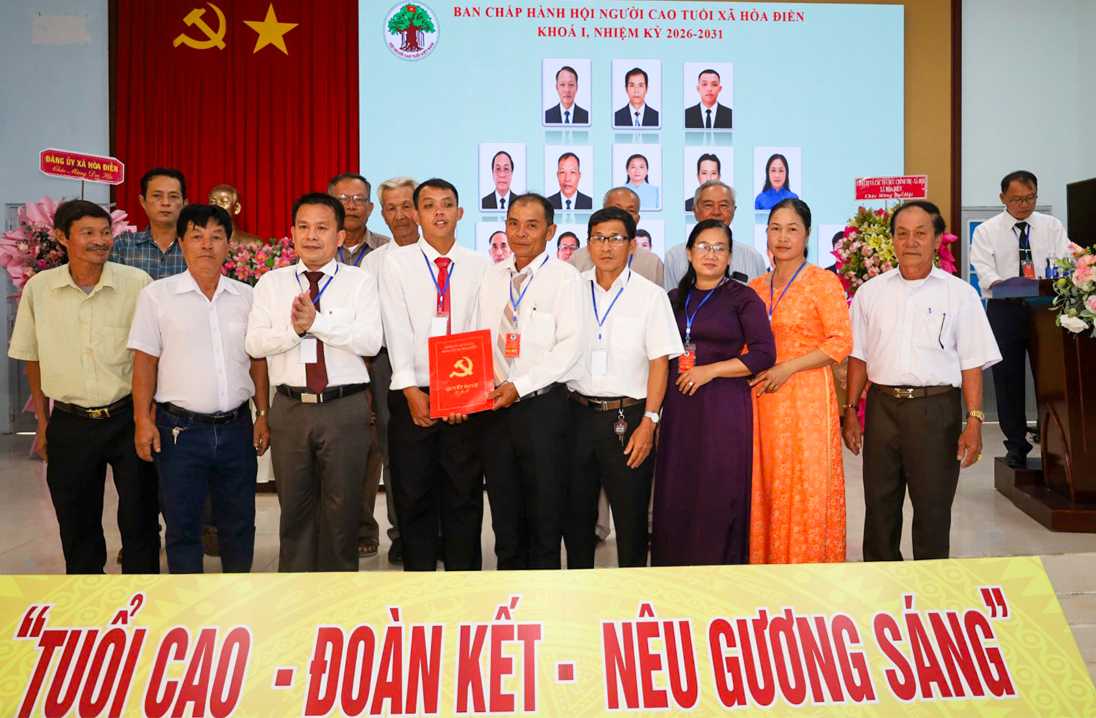 Hòa Điền tổ chức Đại hội đại biểu Hội Người cao tuổi lần thứ I