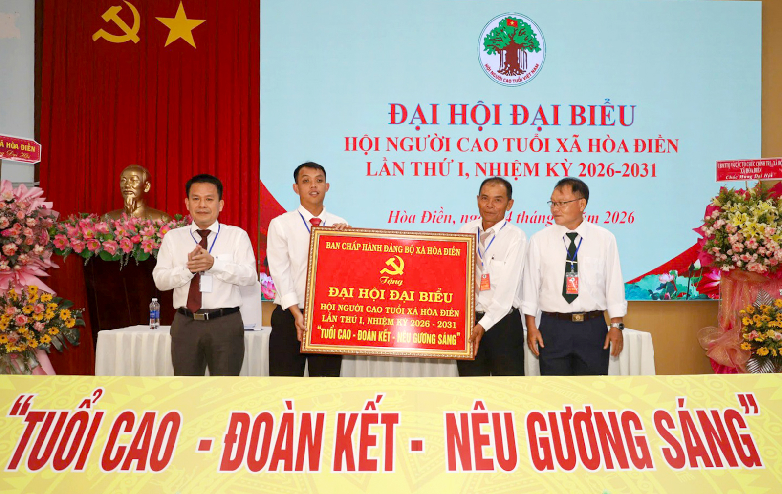 Hòa Điền tổ chức Đại hội đại biểu Hội Người cao tuổi lần thứ I