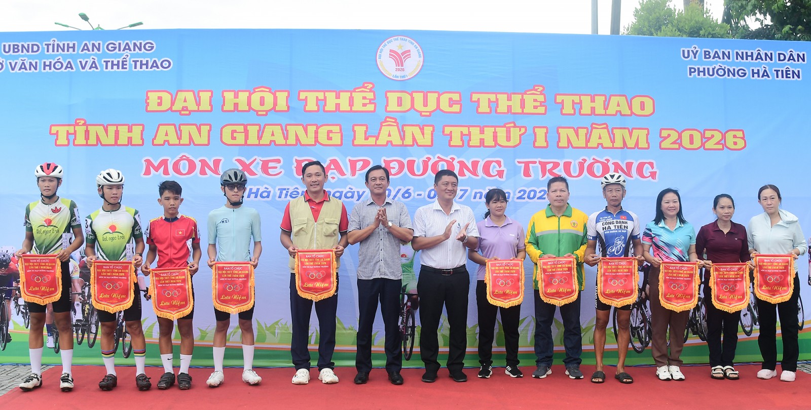 Khai mạc môn xe đạp đường trường Đại hội Thể dục thể thao tỉnh An Giang lần thứ I năm 2026