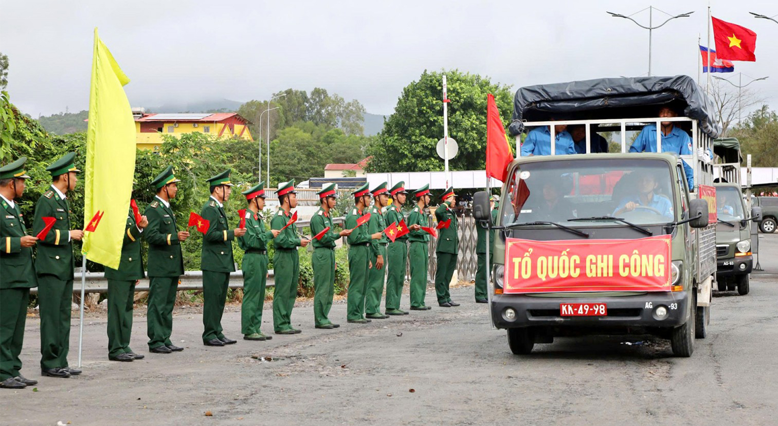Ban Chỉ đạo 515 tỉnh An Giang đón Đội K93 hoàn thành nhiệm vụ trở về nước