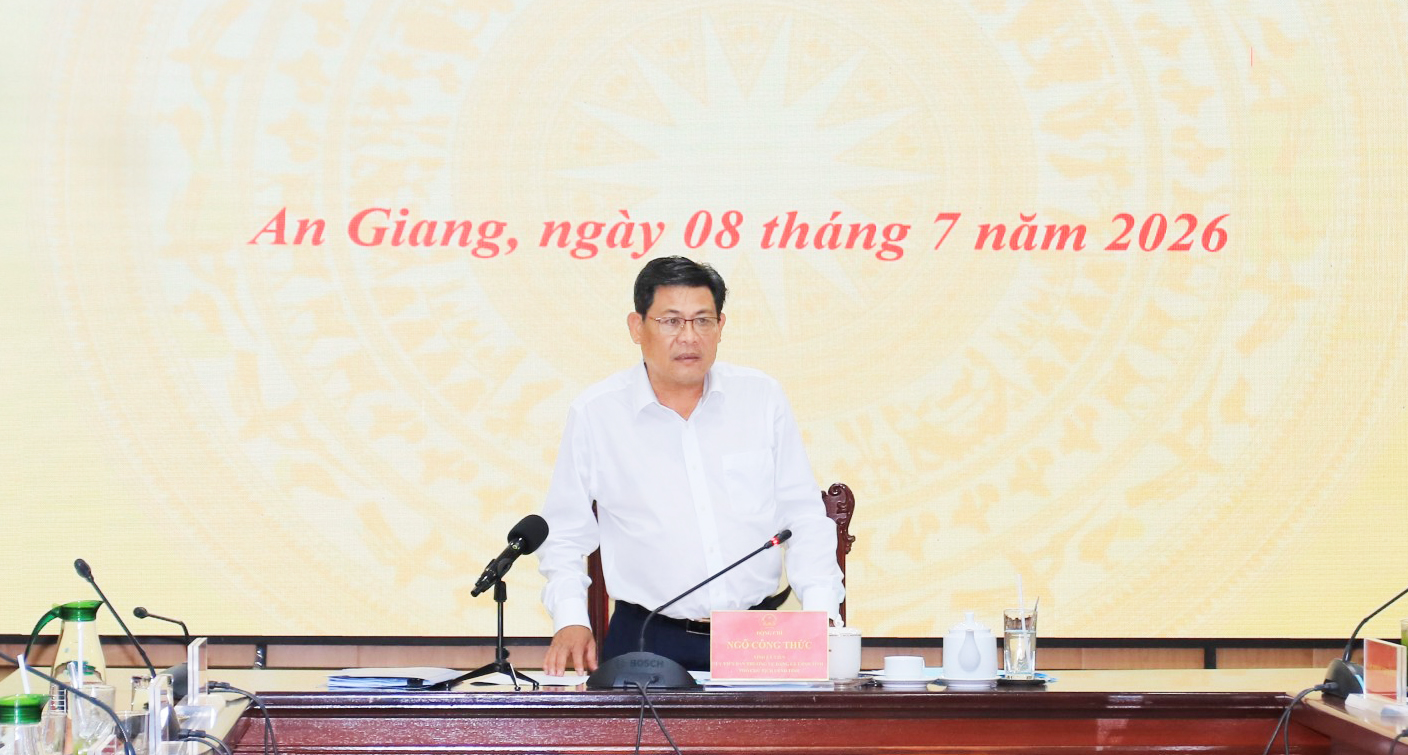Phó Chủ tịch UBND tỉnh An Giang Ngô Công Thức  phát biểu kết luận 