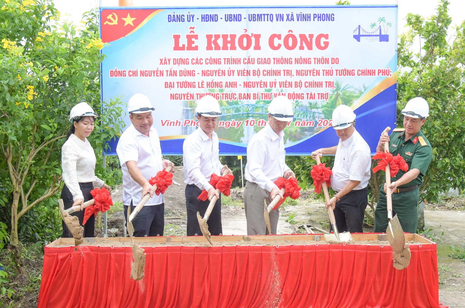 Xã Vĩnh Phong khởi công 4 cầu giao thông nông thôn