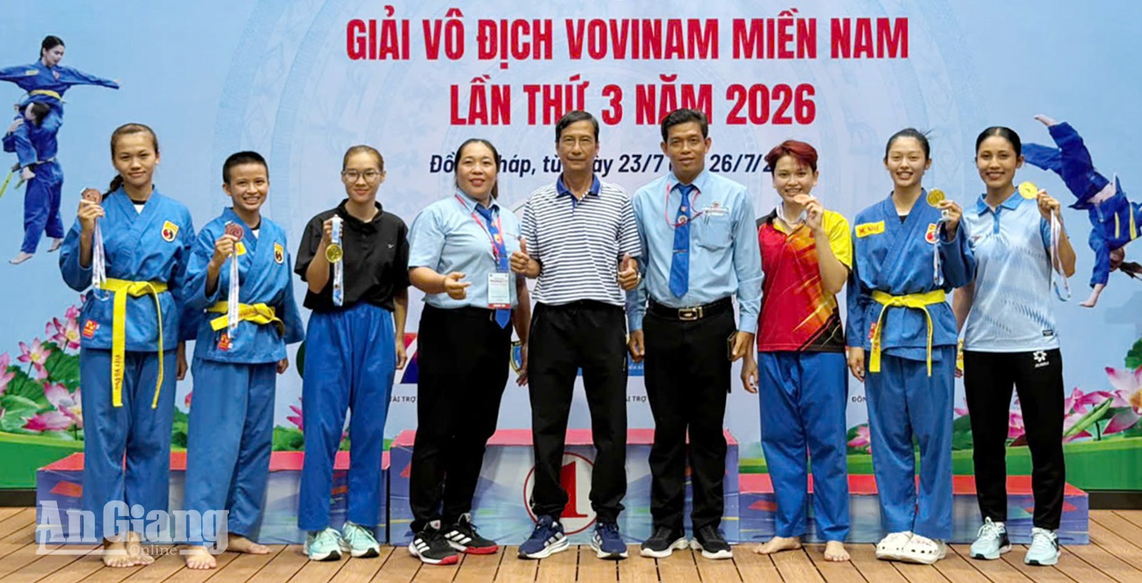 An Giang hạng nhì toàn đoàn tại Giải vô địch Vovinam miền Nam