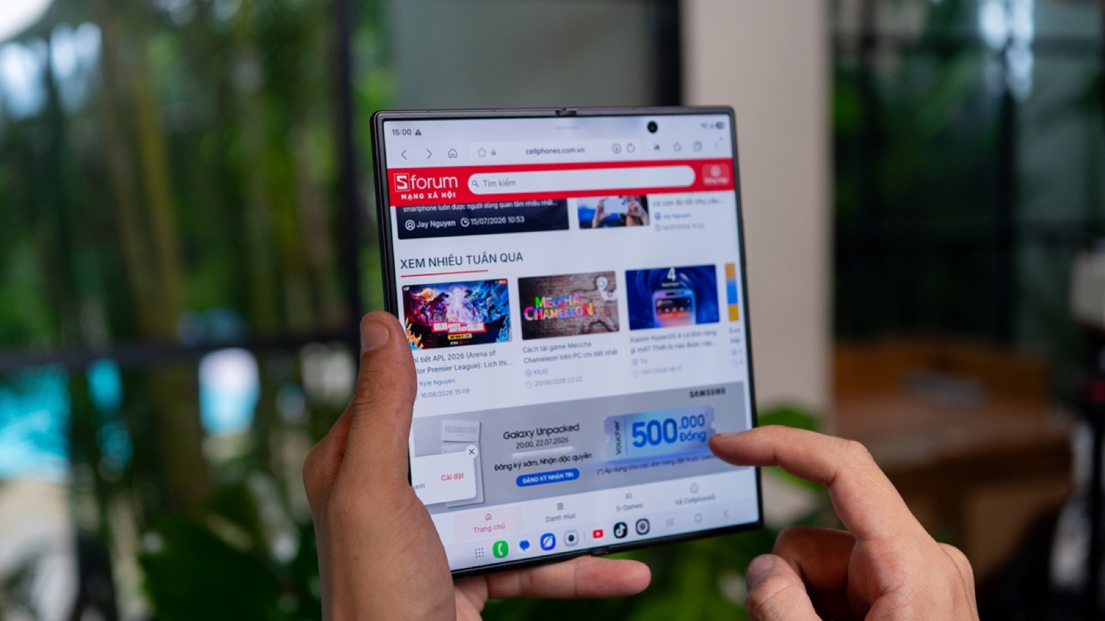 Trên tay Galaxy Z Fold 8 Ultra: Kỷ lục độ mỏng 4,1 mm trên dòng máy gập Samsung