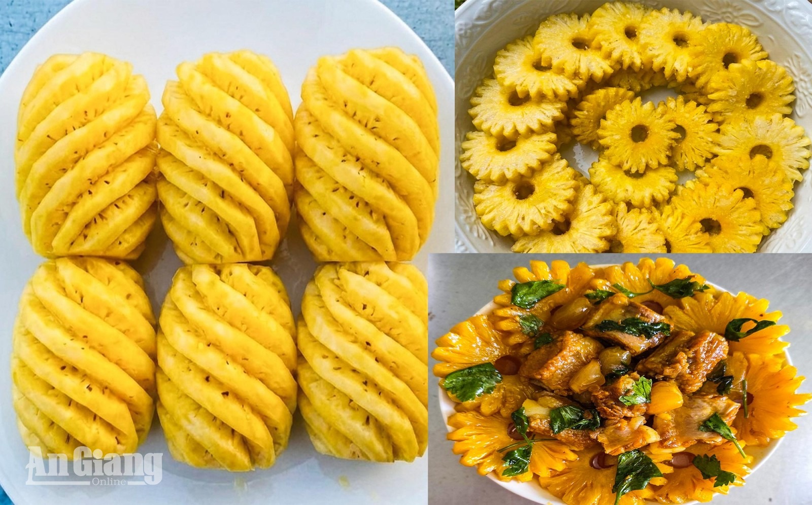 Khóm vào bếp quê