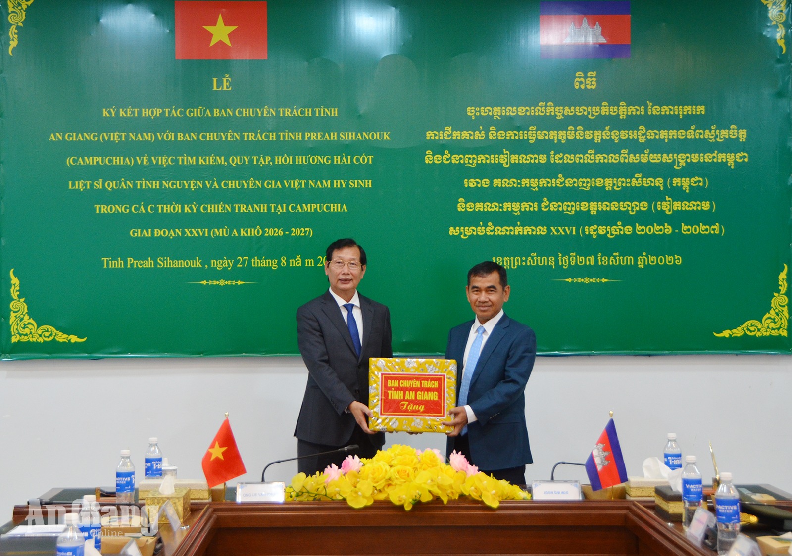 An Giang và Preah Sihanouk hợp tác tìm kiếm, quy tập hài cốt liệt sĩ
