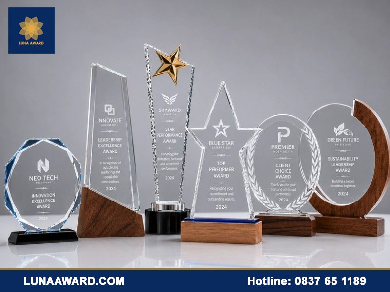 Cúp vinh danh Luna Award Vietnam dấu ấn tôn vinh mọi thành tựu