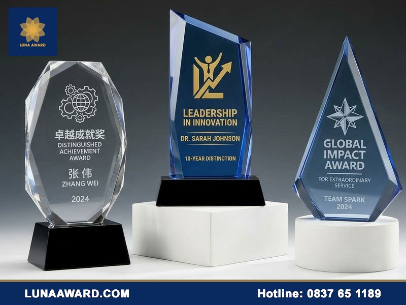 Cúp vinh danh Luna Award Vietnam dấu ấn tôn vinh mọi thành tựu