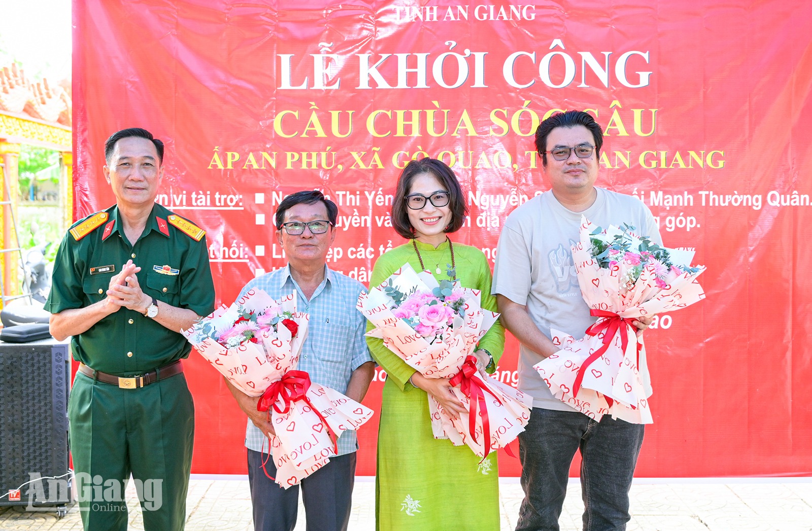 Khởi công xây dựng cầu chùa Sóc Sâu hơn 300 triệu đồng