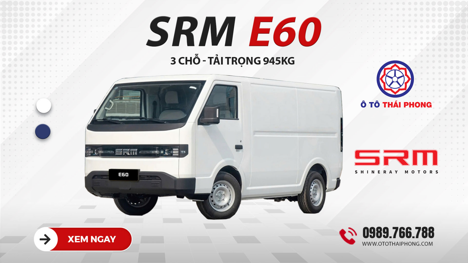 Xe van điện SRM E60 hướng đến nhóm khách hàng kinh doanh nào?
