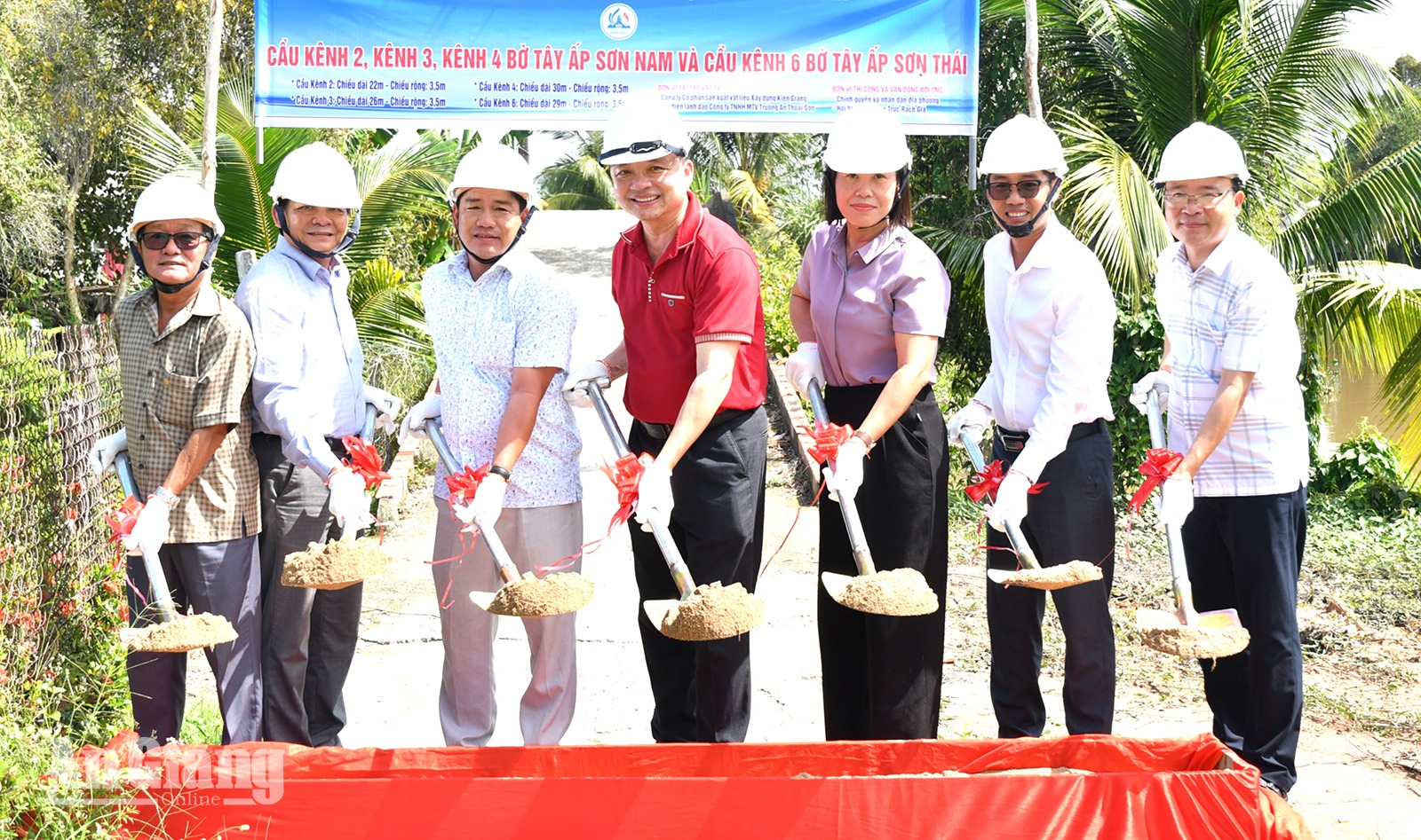 Hòn Đất khởi công 4 cây cầu giao thông nông thôn, kinh phí hơn 2 tỷ đồng