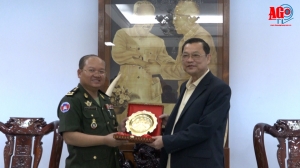 Cục Phát triển - Bộ Quốc phòng Vương quốc Campuchia thăm và chúc Tết Tỉnh ủy