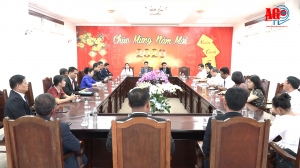 Đoàn đại biểu Bộ Lễ nghi và Tôn giáo Vương quốc Campuchia thăm và chúc Tết tỉnh An Giang