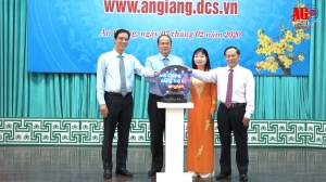 Ban Thường vụ Tỉnh ủy An Giang ra mắt Cổng thông tin điện tử Đảng bộ tỉnh