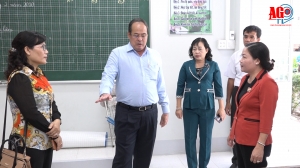Chủ tịch UBND tỉnh An Giang Nguyễn Thanh Bình kiểm tra công tác phòng, chống dịch bệnh viêm đường hô hấp cấp do chủng mới của virus Corona (Covid-19)