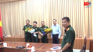 Đại tá Lê Minh Quang, Phó Chủ nhiệm Ủy ban Kiểm tra Đảng ủy Quân khu 9 được bổ nhiệm giữ chức Chính ủy Bộ Chỉ huy Quân sự An Giang