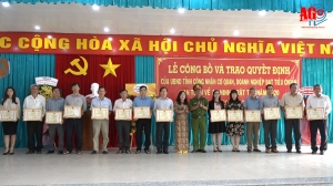 Chủ tịch UBND tỉnh An Giang công nhận 148 cơ quan, doanh nghiệp đạt tiêu chuẩn “An toàn về an ninh trật tự” năm 2020