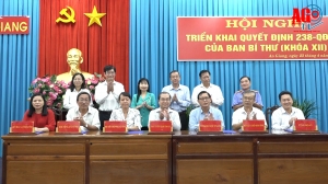 Tổng kết các chương trình phối hợp giữa Ban Tuyên giáo Tỉnh ủy An Giang với UBND tỉnh, UBMTTQ Việt Nam tỉnh và các tổ chức chính trị - xã hội cấp tỉnh giai đoạn 2019– 2024