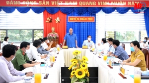 Chủ tịch UBND tỉnh An Giang Nguyễn Thanh Bình làm việc tại huyện Châu Phú về công tác phòng, chống dịch