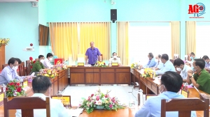Chủ tịch UBND tỉnh An Giang kiểm tra công tác phòng, chống dịch bệnh COVID-19 tại huyện Châu Thành