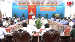 Ủy viên Bộ Chính trị, Trưởng ban Nội chính Trung ương Phan Đình Trạc làm việc với lãnh đạo tỉnh An Giang
