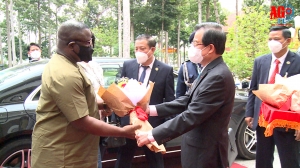 Tổng thống nước Cộng hòa Sierra Leone làm việc tại An Giang
