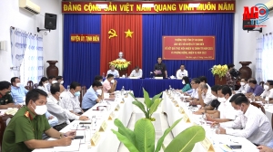 Thường trực Tỉnh ủy  An Giang làm việc với Huyện ủy Tịnh Biên