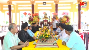 Đoàn đại biểu các tổ chức đoàn thể và tổ chức tôn giáo tỉnh An Giang thăm, chúc mừng Đại lễ Tam hợp và kỷ niệm 155 năm Ngày khai sáng đạo Tứ Ân Hiếu Nghĩa
