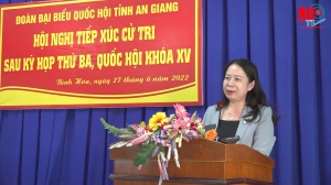 Phó Chủ tịch nước Võ Thị Ánh Xuân tiếp xúc cử tri huyện Châu Thành